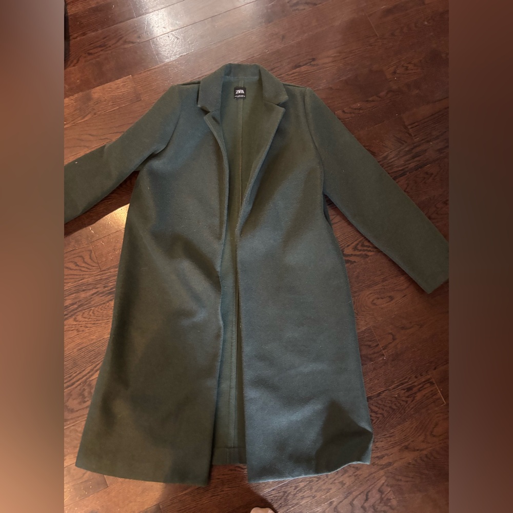 Zara Olive Green Women's Coat